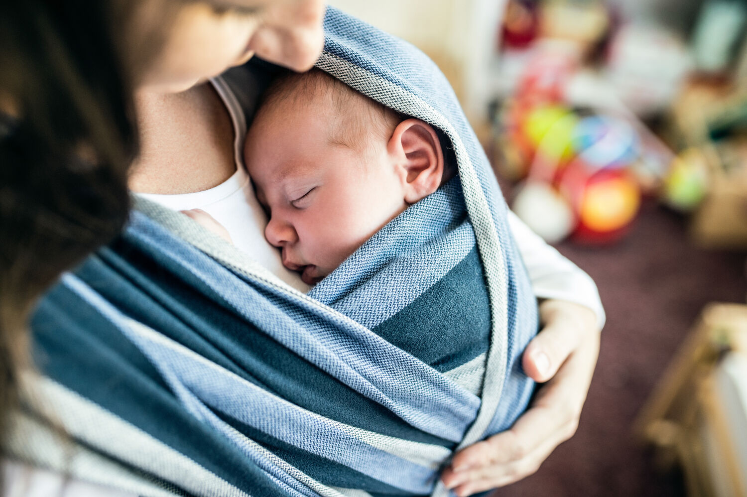 Baby Sleeping in Sling